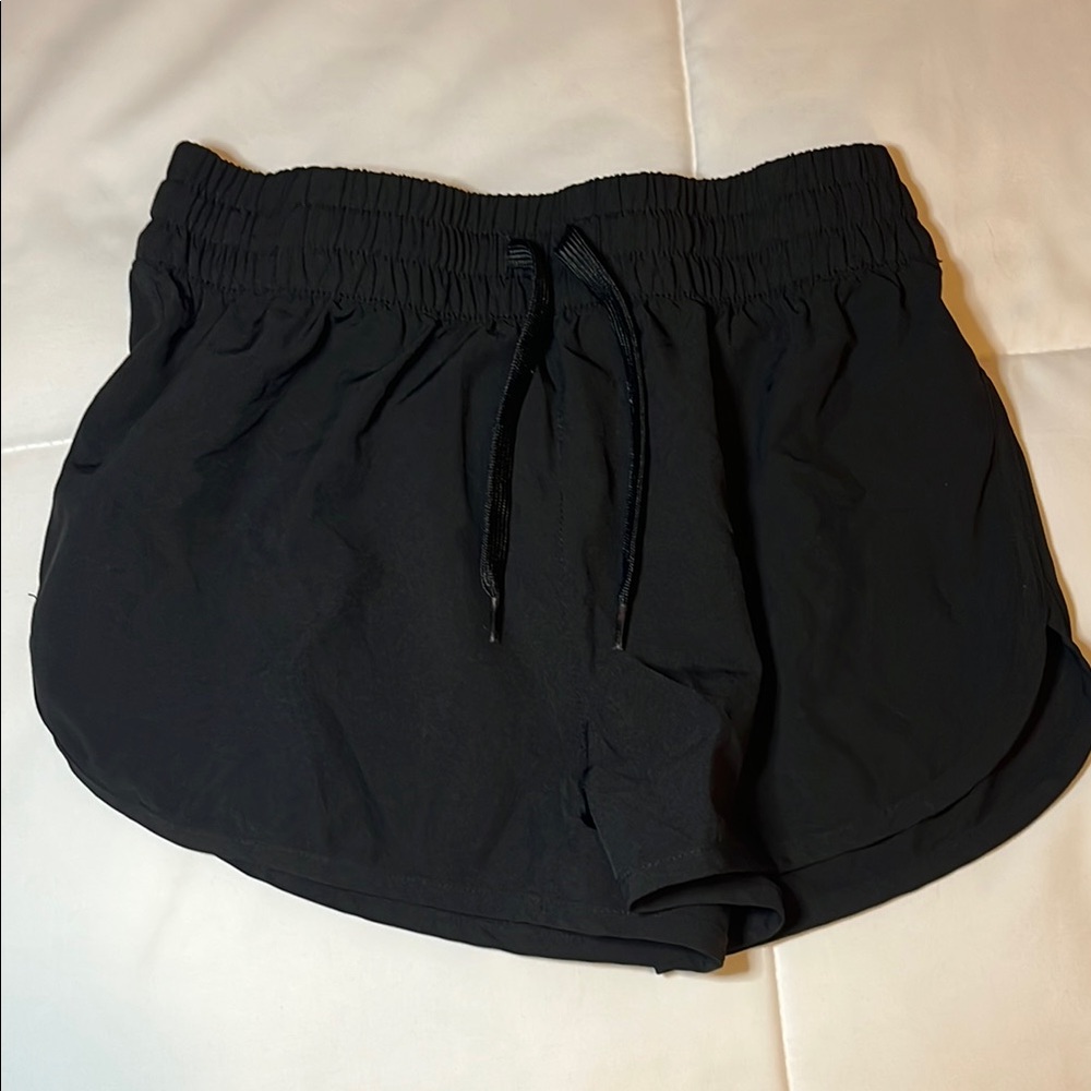 Wonder Nation Black Athletic Shorts Elastic Waist